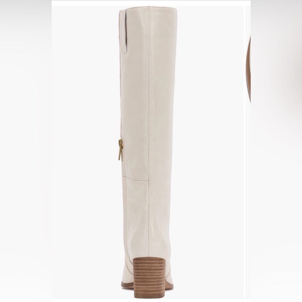 Vince Camuto Elegant Cream Knee-High Women's Boots wide calf size 7 - Picture 7 of 7